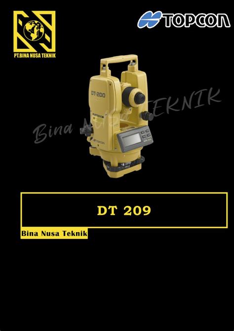 Digital Theodolite Topcon Dt Pt Bina Nusa Teknik