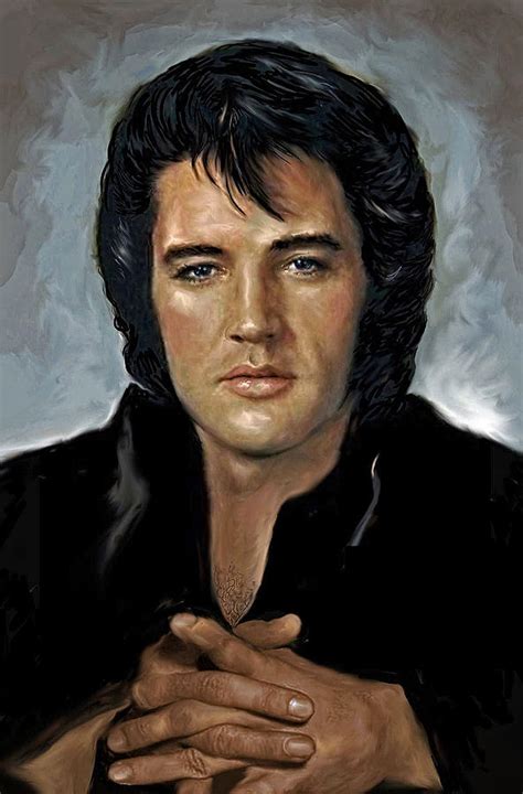 Elvis Presley Painting By Mounir Pixels