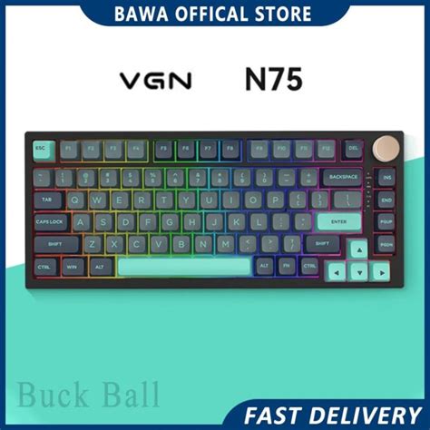 Vgn N75 Pro Keyboard 82 Keys Tri Mode Bluetooth Wireless 2 4G Wired