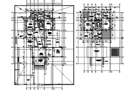 House Floor Plan In DWG File - Cadbull