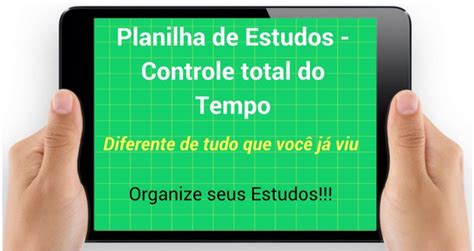 Planilha de Estudos Excel para Download Baixe Grátise Organize se