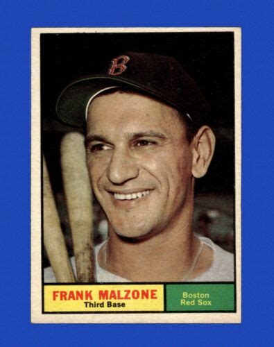 1961 Topps Set Break 445 Frank Malzone EX EXMINT GMCARDS EBay