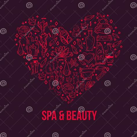 Hand Drawn Doodle Body Massage And Spa Icon Set With Relaxing Symbols