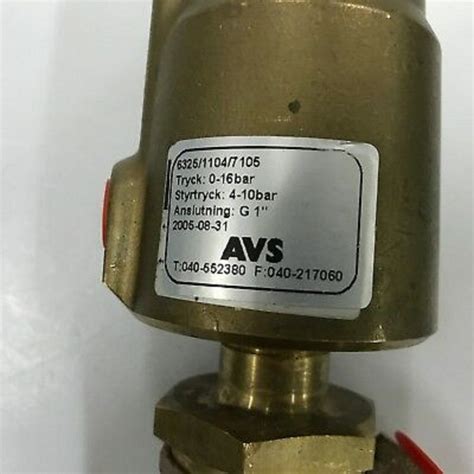 Avs Pneumatic Brass Angle Seat Piston Valve G1 0 16 Bar Mod 6325 1104 7 05 At Rs 14500 Brass