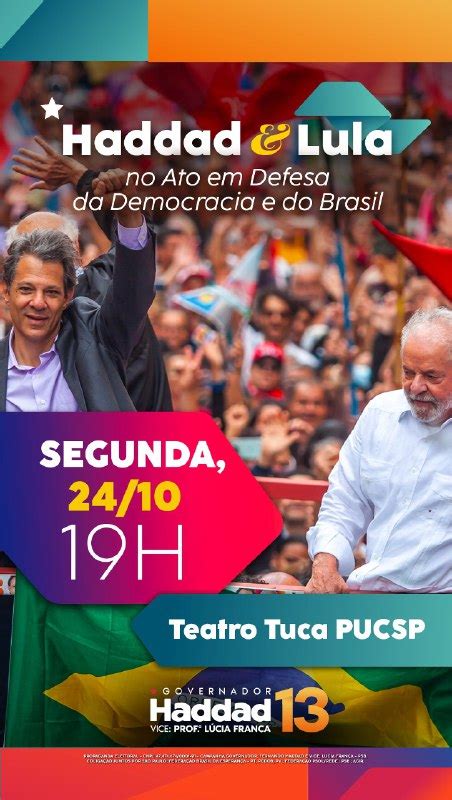 Lula Presidente On Twitter Rt Deborabaldin Hoje Tem Lula E Haddad