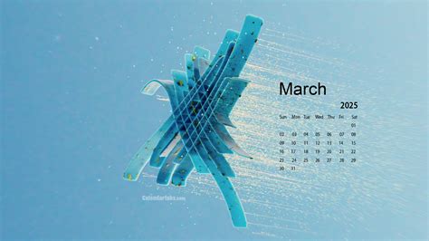 March 2025 Desktop Wallpaper Calendar - CalendarLabs