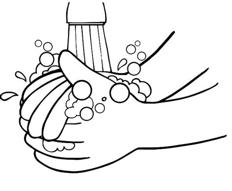 Hand Washing Coloring Pages For Preschoolers at GetDrawings | Free download