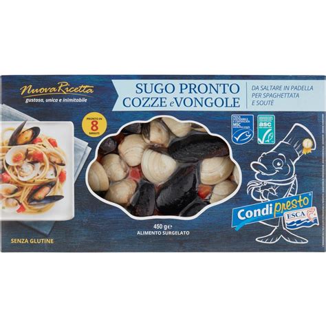 Sugo Pronto Cozze E Vongole Alimento Surgelato I CONDIPRESTO 450 G