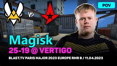 CSGO POV Vitality Magisk 25 19 Vs Astralis Vertigo BLAST Tv Paris