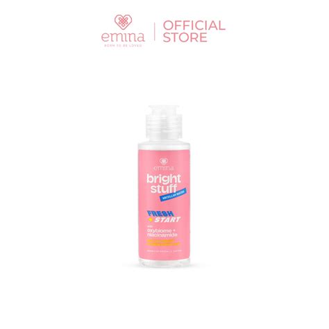 Emina Bright Stuff Micellar Water Drop Cleanser Ml Makeup Remover