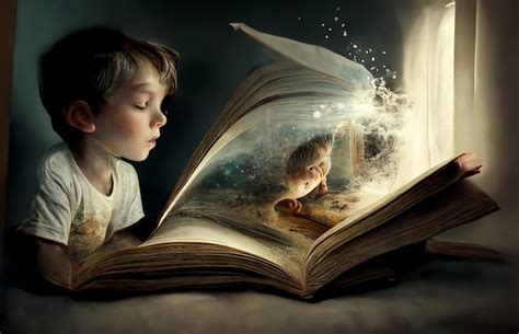 Premium Ai Image Kid Book Imagination Generate Ai