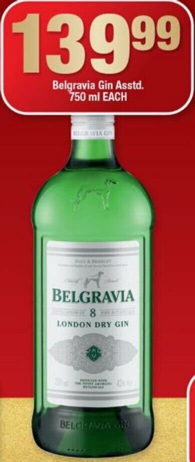 Belgravia Gin Asstd Ml Offer At Ok Liquor