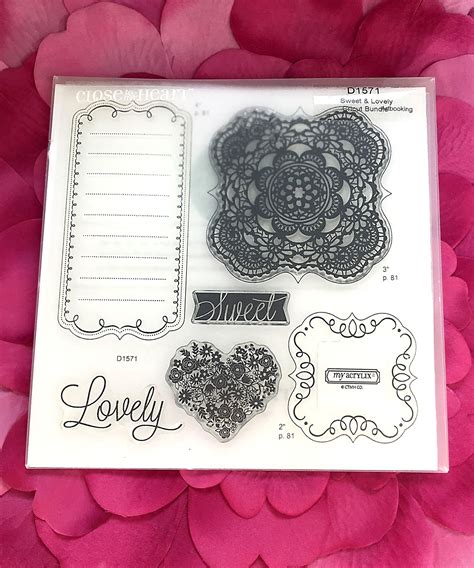 Brand New Sweet And Lovely Cricut Bundle Cling Stamp Set Etsy Stamp