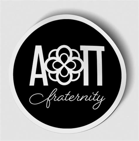 Alpha Omicron Pi Logo Round Decal SALE $4.95. - Greek Gear®