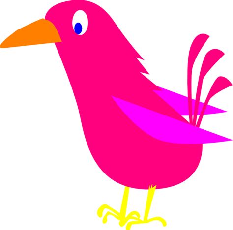 Pink Bird Clip Art At Vector Clip Art Online Royalty Free And Public Domain