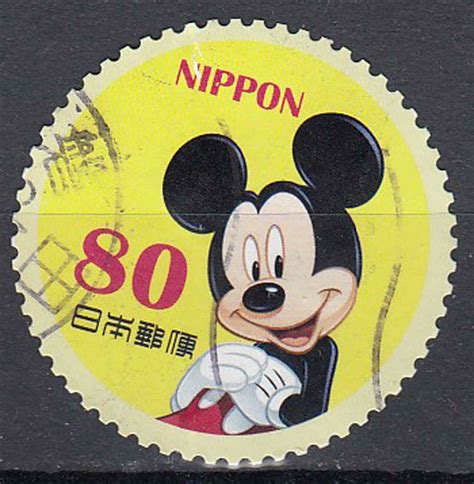 Japan Briefmarke Gestempelt Y Micky Maus Walt Disney Trickfilm Comic