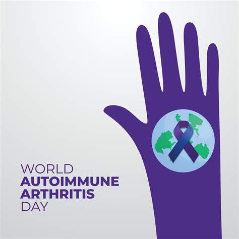 World Autoimmune Arthritis Day Design Template For Celebration Purple