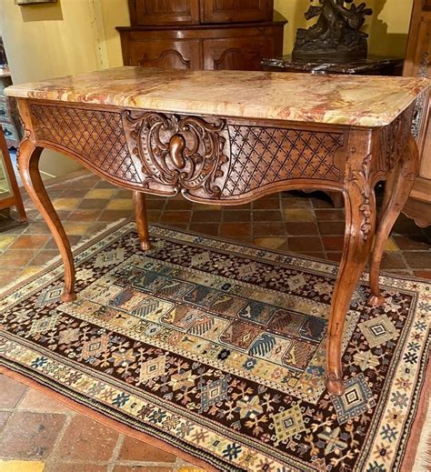 Proantic Table Gibier Formant Console D Poque Louis Xv Xviii