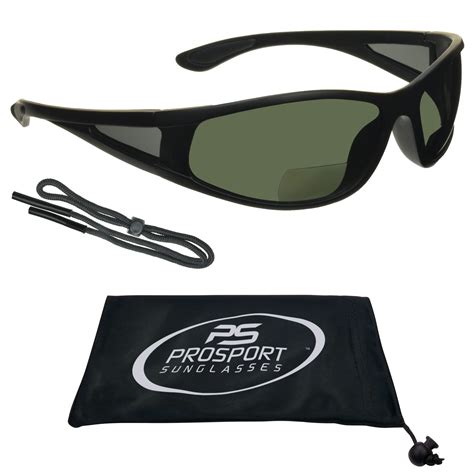 Prosport Polarized Bifocal Sunglasses Wrap Around Side Shield For Men Women