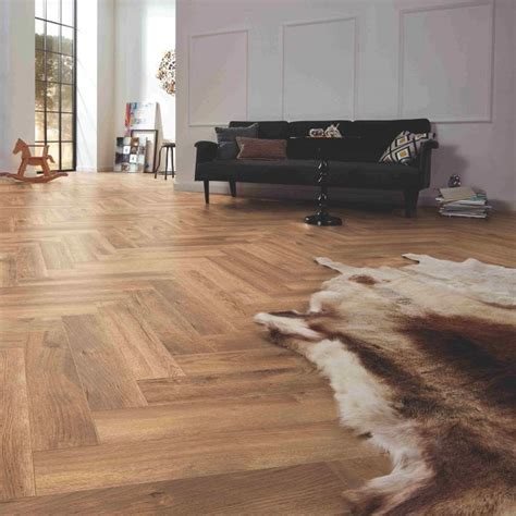 Bonetto Heraldic Oak Herringbone Laminate 8mm UDDO Designer Flooring