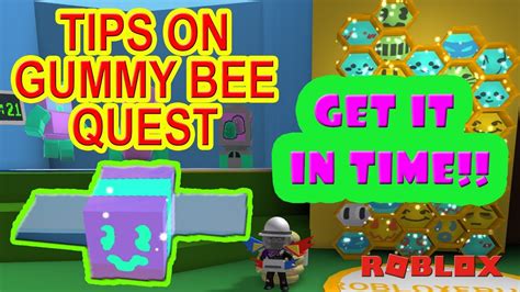 How To Do The Gummy Bee Quest Tips Bee Swarm Simulator Roblox