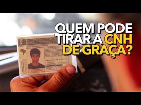 Carteira De Motorista Gratuita Quem Pode Tirar A CNH Sem Pagar YouTube