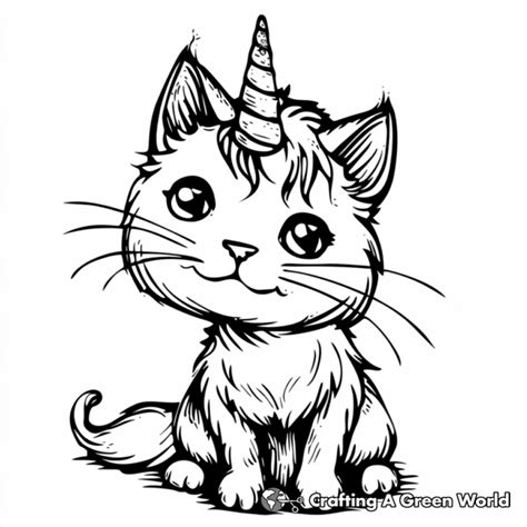 Unicat Coloring Pages Free Printable