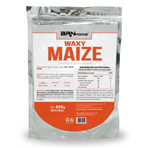 Carboidratos De Absorção Rápida - Carboidrato de Rápida Absorção Waxy Maize 800g Sabor Natural - BRNFOODS ...