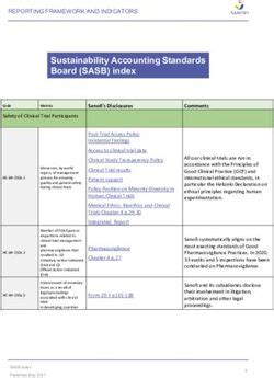 Sustainability Accounting Standards Board SASB Index Sanofi