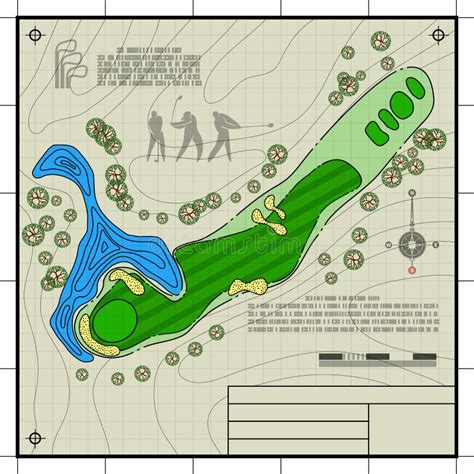 Diagram Of A Golf Course