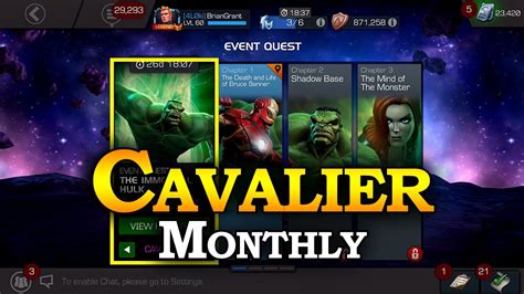 Cavalier Eq The Immortal Hulk Marvel Contest Of Champions Youtube