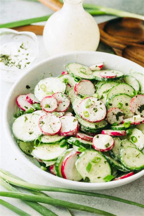 Cucumber Salad with Radishes