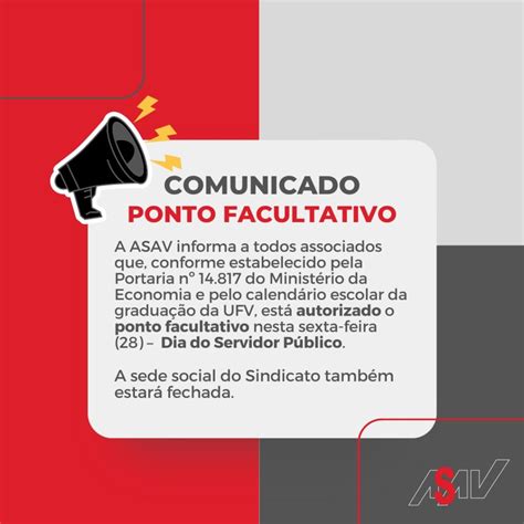 Comunicado De Ponto Facultativo Asav