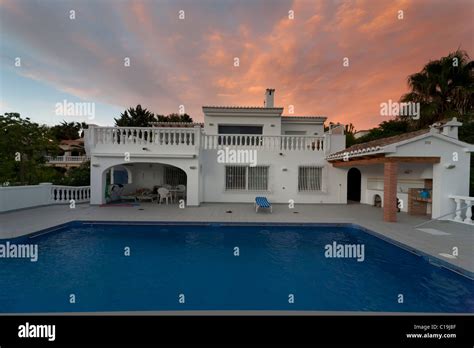 Vacation Home with swimming pool in Alicante ,Spain Stock Photo - Alamy