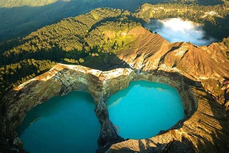 Excurs O Privada D N Ao Lago Da Cratera De Tr S Cores Em Kelimutu