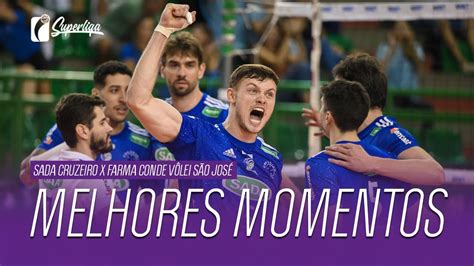 SADA CRUZEIRO X SÃO JOSÉ Melhores momentos da SUPERLIGA MASCULINA