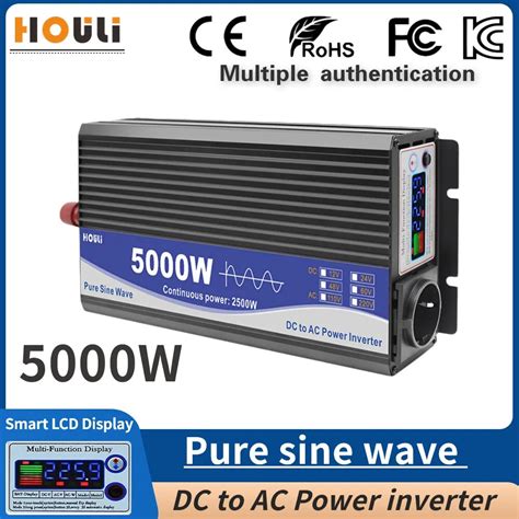 3000W 4000W 5000W Saf Sin S Dalga Invert R DC 12v 24v AC 220v 230v