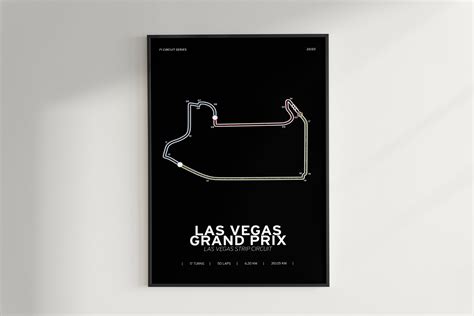 22 F1 Las Vegas Strip Circuit Poster Las Vegas Grand Etsy