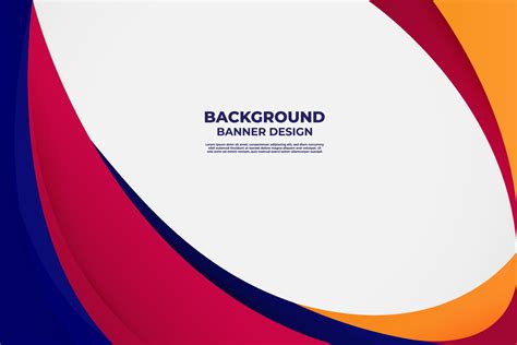 Colorful Background Banner Template Design For Flyer Business