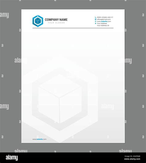 blank letterhead template  print  logo stock vector image art