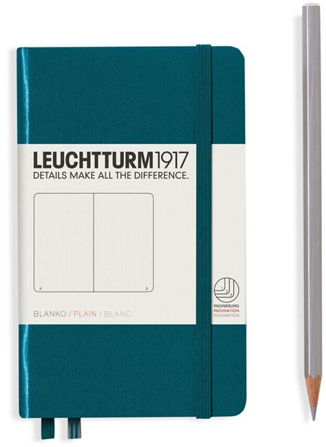 Leuchtturm Pocket Hardcover A Nummerierte Seiten Blanko