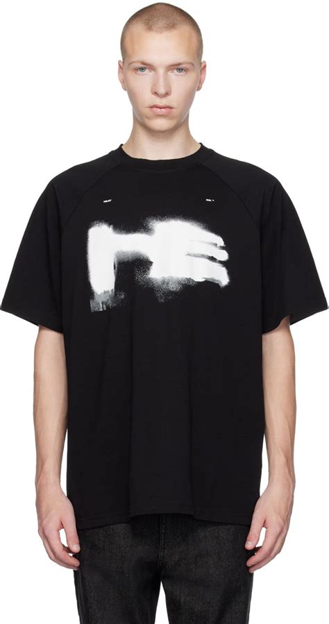 Heliot Emil Black Xylem T Shirt Concept Clothing Heliot Emil T Shirt