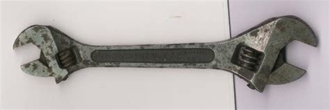 Rare Antique Crescent Wrench Double End Old Co Tool Nr 16750685