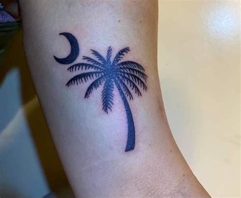 Palmetto moon tattoo | Moon tattoo, Tattoos, South carolina tattoo