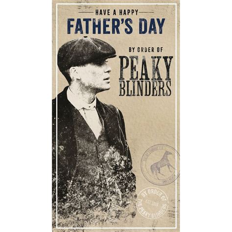 Peaky Blinders Fathers Day Card Peaky Blinders Birthday Cards