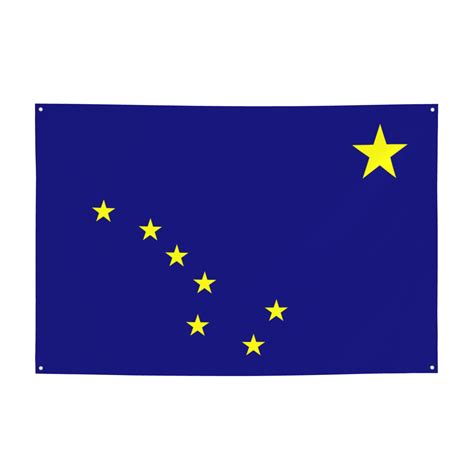 Alaska State Blue Stars Flag Sign Banner, Hanging Banners Backdrop