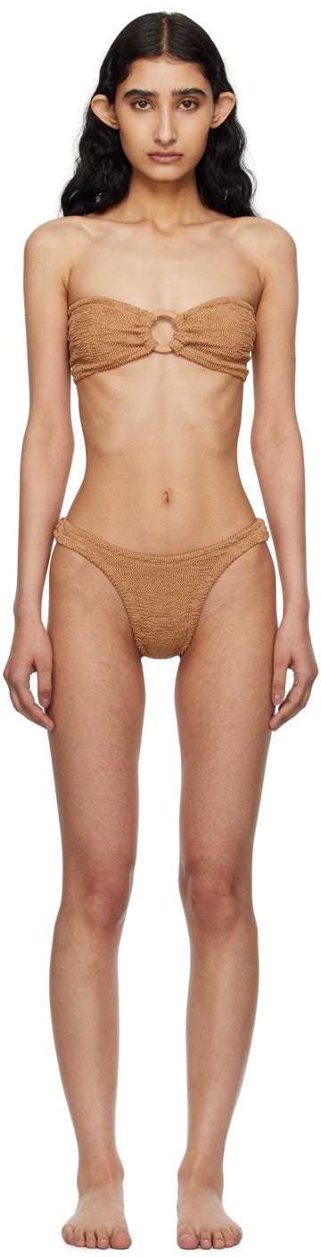 Brown Gloria Bikini By Hunza G On Sale