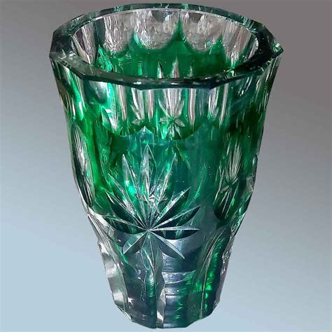 The Val Saint Lambert Crystal Works The Art Deco Vase Model Cdf