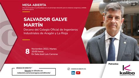 Salvador Galve Mart N Decano Del Colegio Oficial De Ingenieros