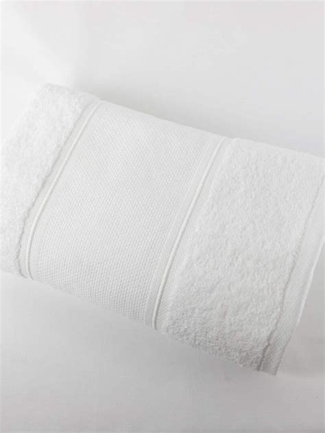 Drap De Douche En Coton Bouclette Ponge Avec Bande Broder En Toile